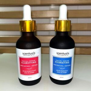 Scentuals 100% Natural Hydrating and Clarifying Facial Serum Duo